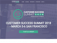 Tablet Screenshot of customersuccesssummit.com